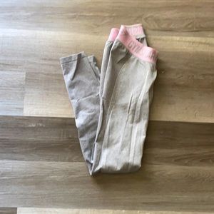 Women’s Gymshark Flex Leggings Grey/Light Pink